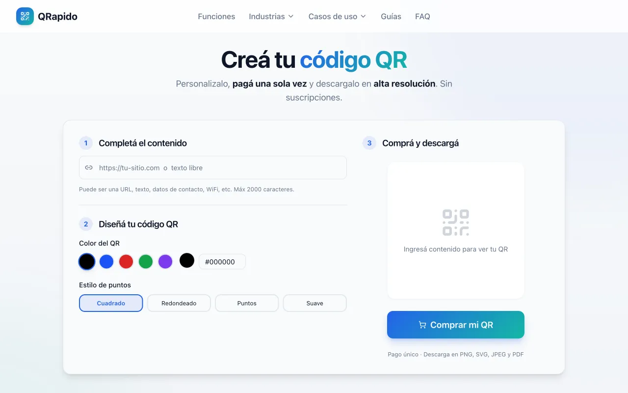QRapido — proyecto desarrollado por Niveals